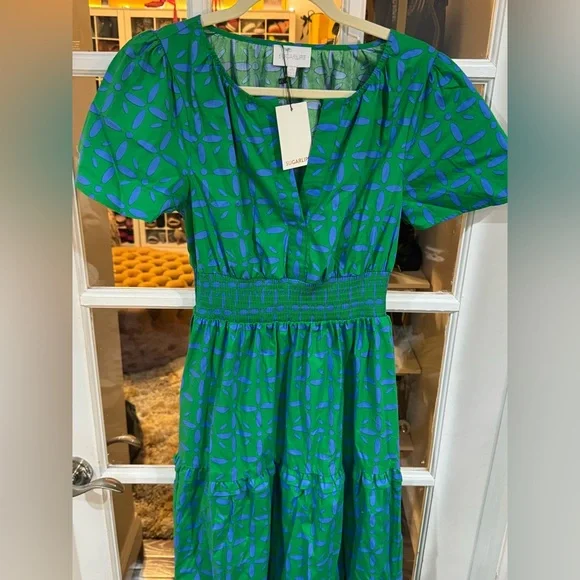 Sugarlips Green Printed Tiered Maxi Dress - Picture 3 of 5